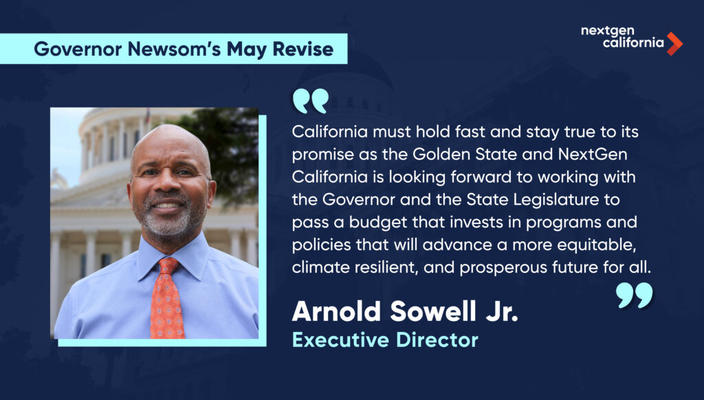 NextGen California’s Response to Governor Newsom’s Revisions to the